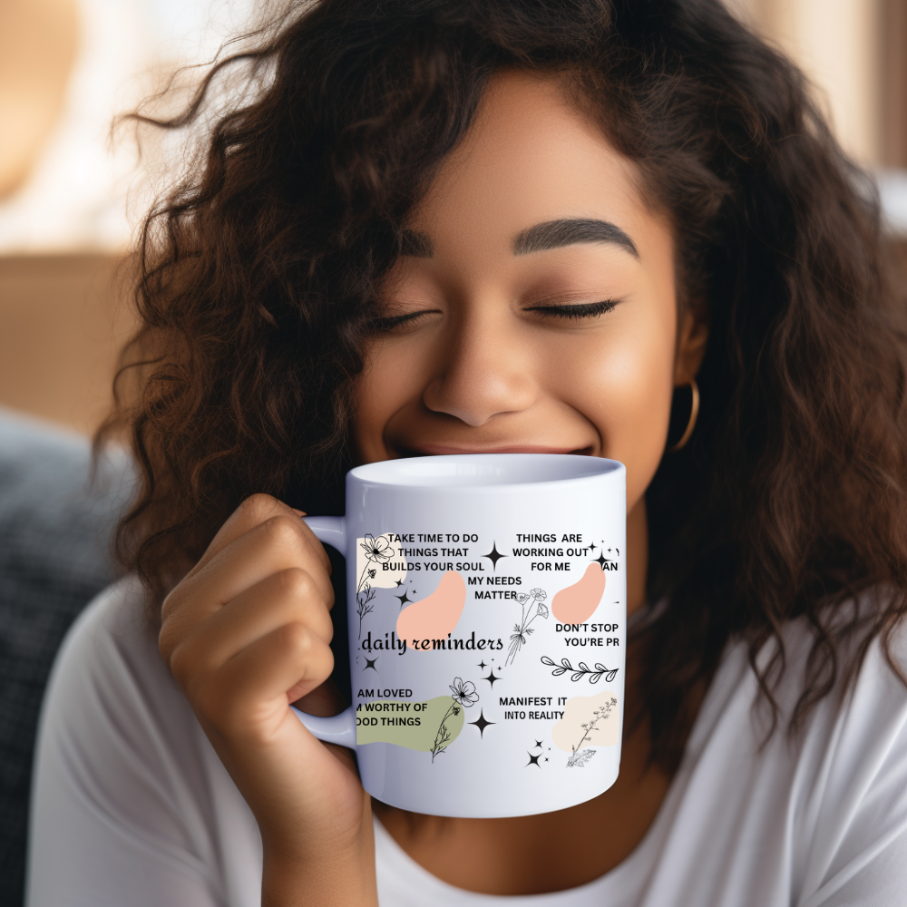 Double Sided Daily Affirmation Mug