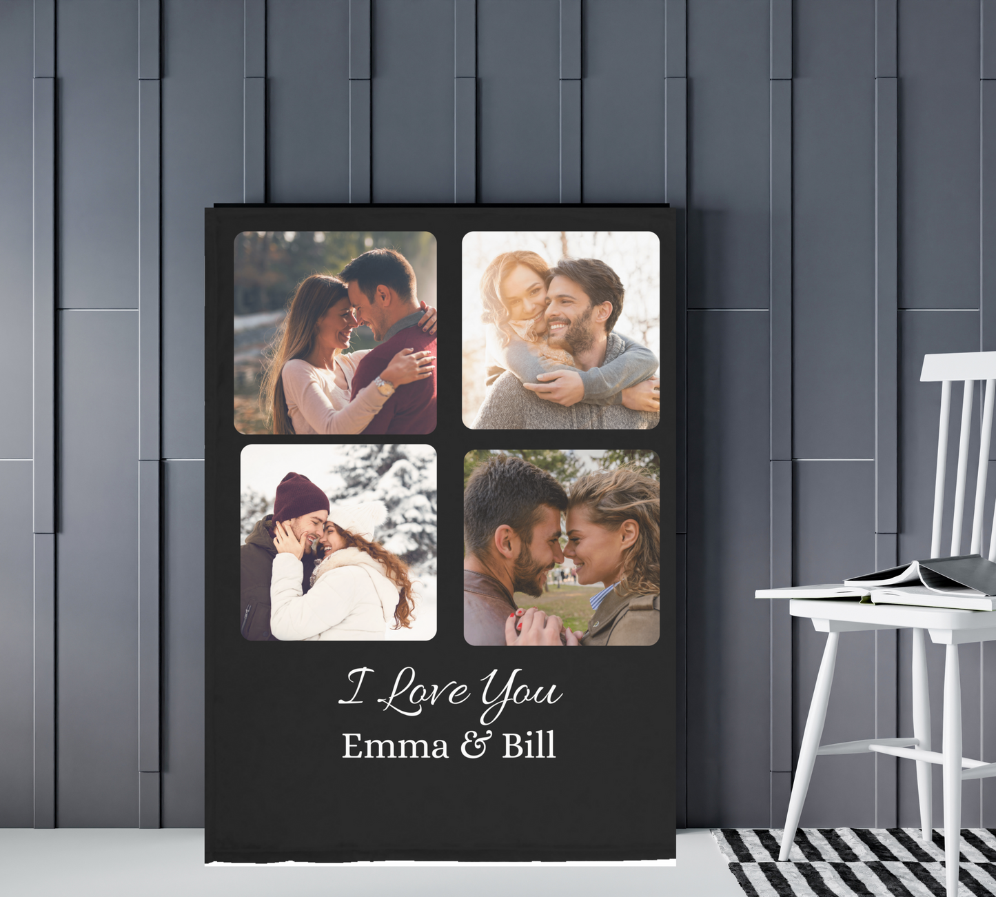Personalized Couple photo Blanket