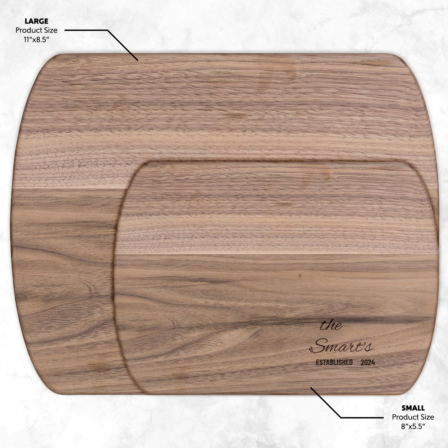 Hardwood Oval Cutting Board
