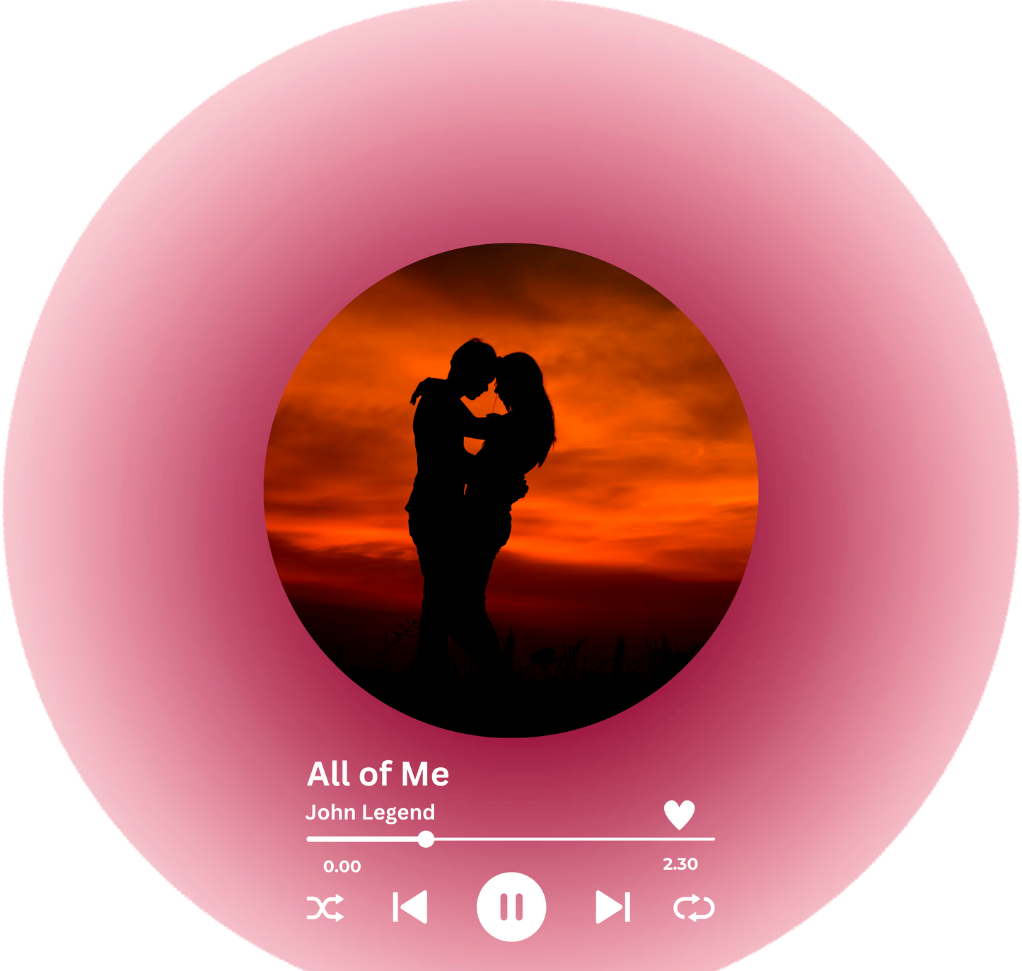 Personalized Vinyl Record with Record - Acrylic Song Plaque