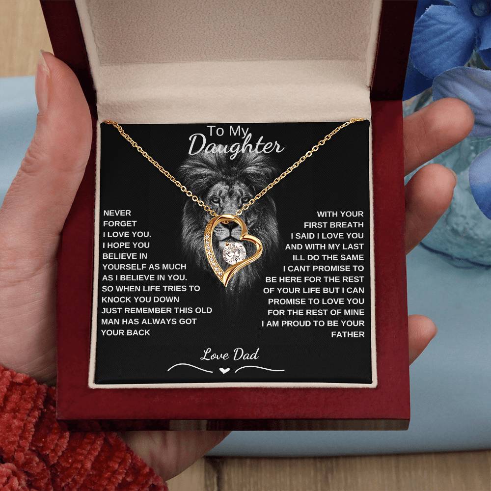 Forever Necklace From Dad to Daughter