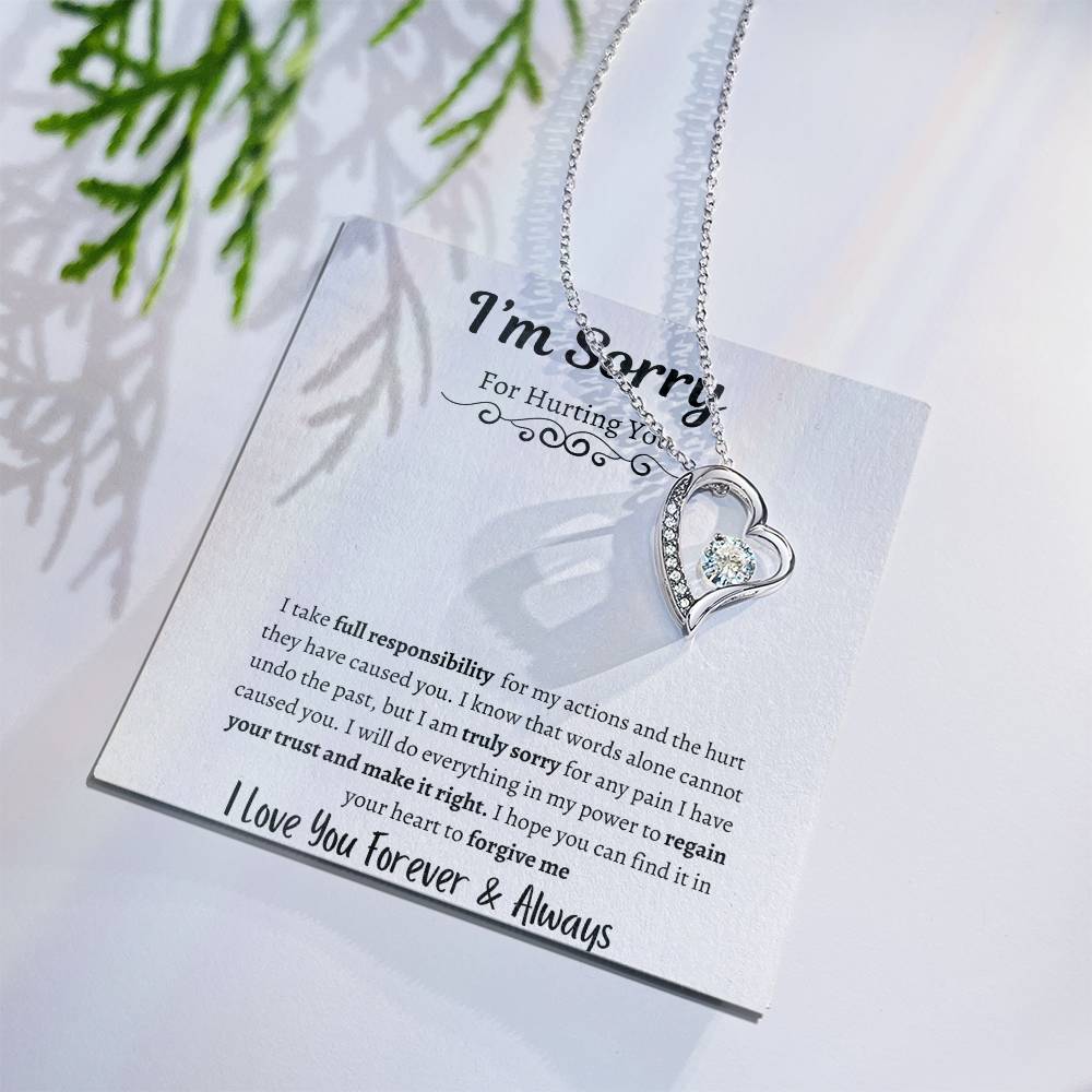 I'm Sorry Love Knot Necklace