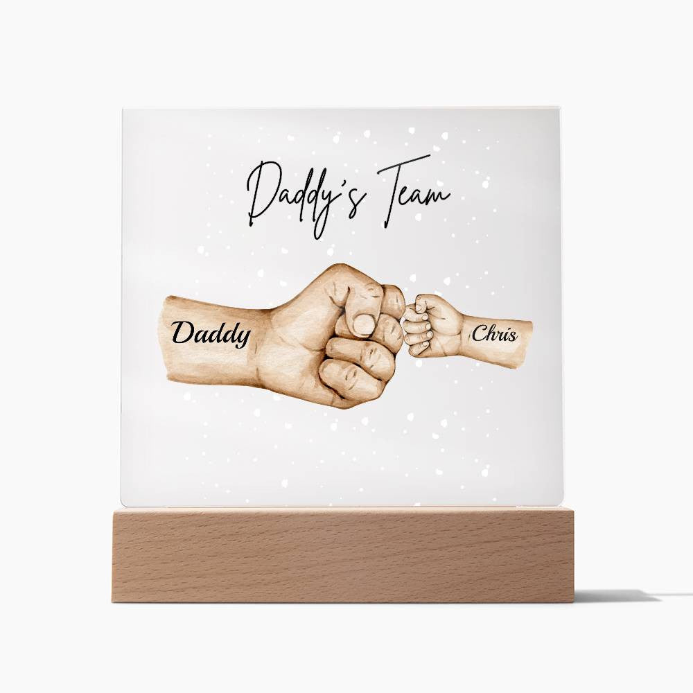 Daddy's Team Personalize LED Night Light