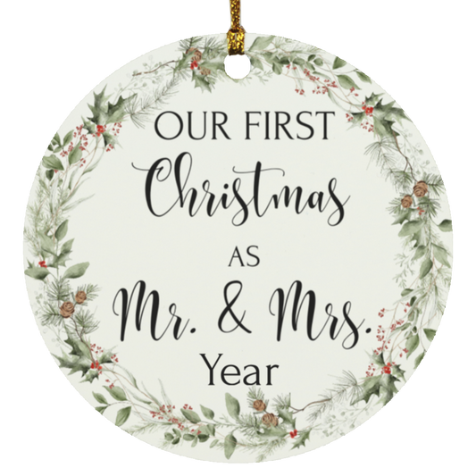 Our First Personalized Christmas Ornament