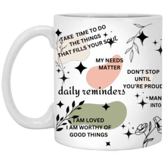 Double Sided Daily Affirmation Mug