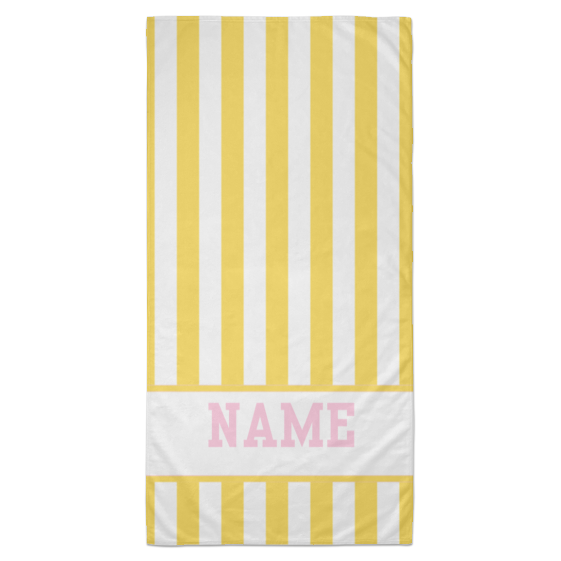 Personalized Striped Beach Towel