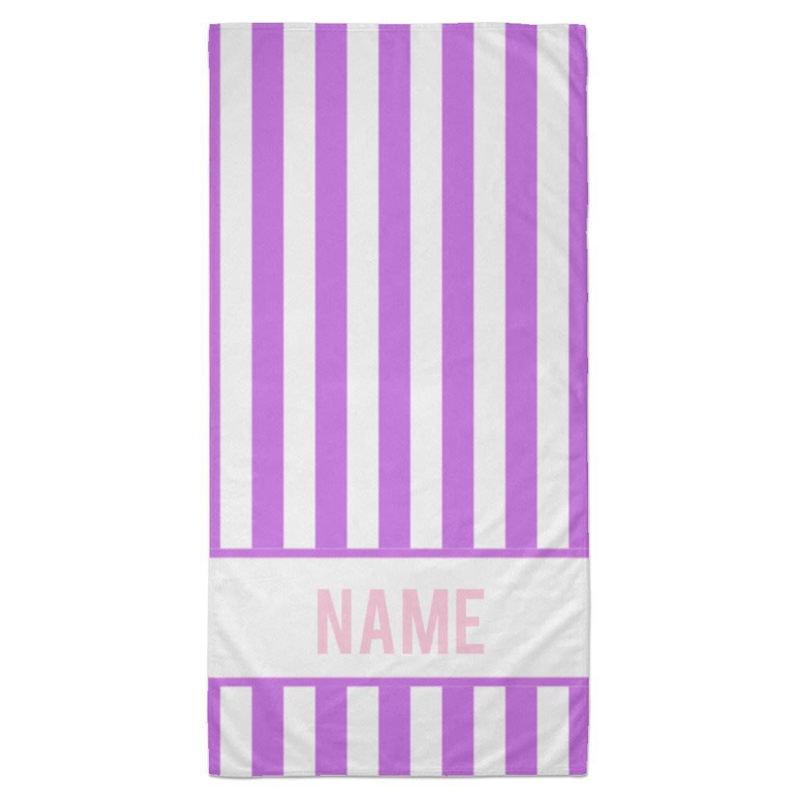 Personalized Striped Beach Towel