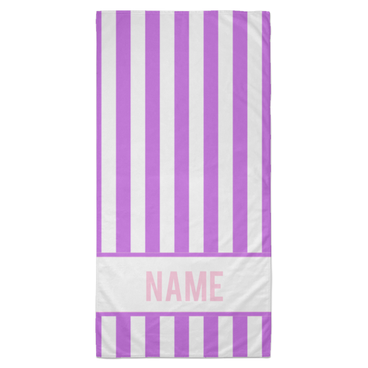 Personalized Striped Beach Towel