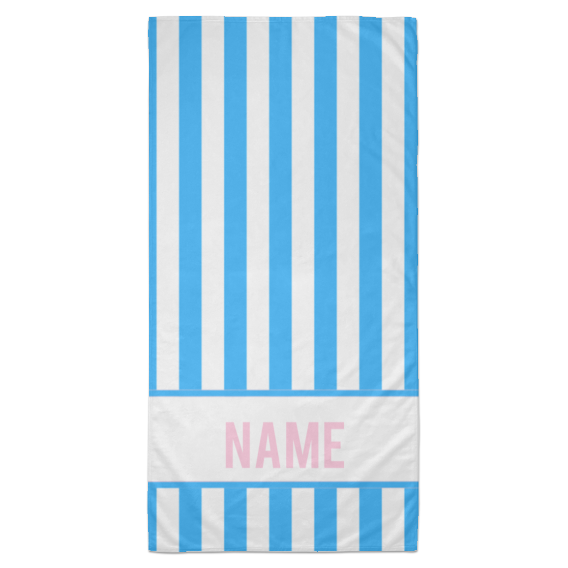 Personalized Striped Beach Towel