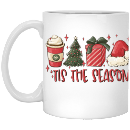 Tis The Season 11oz White Mug