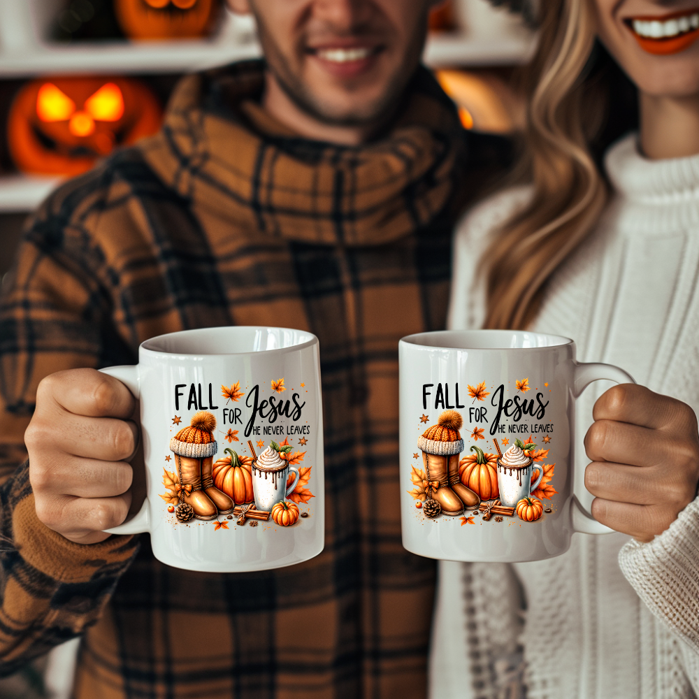 Fall For Jesus 11oz White Mug