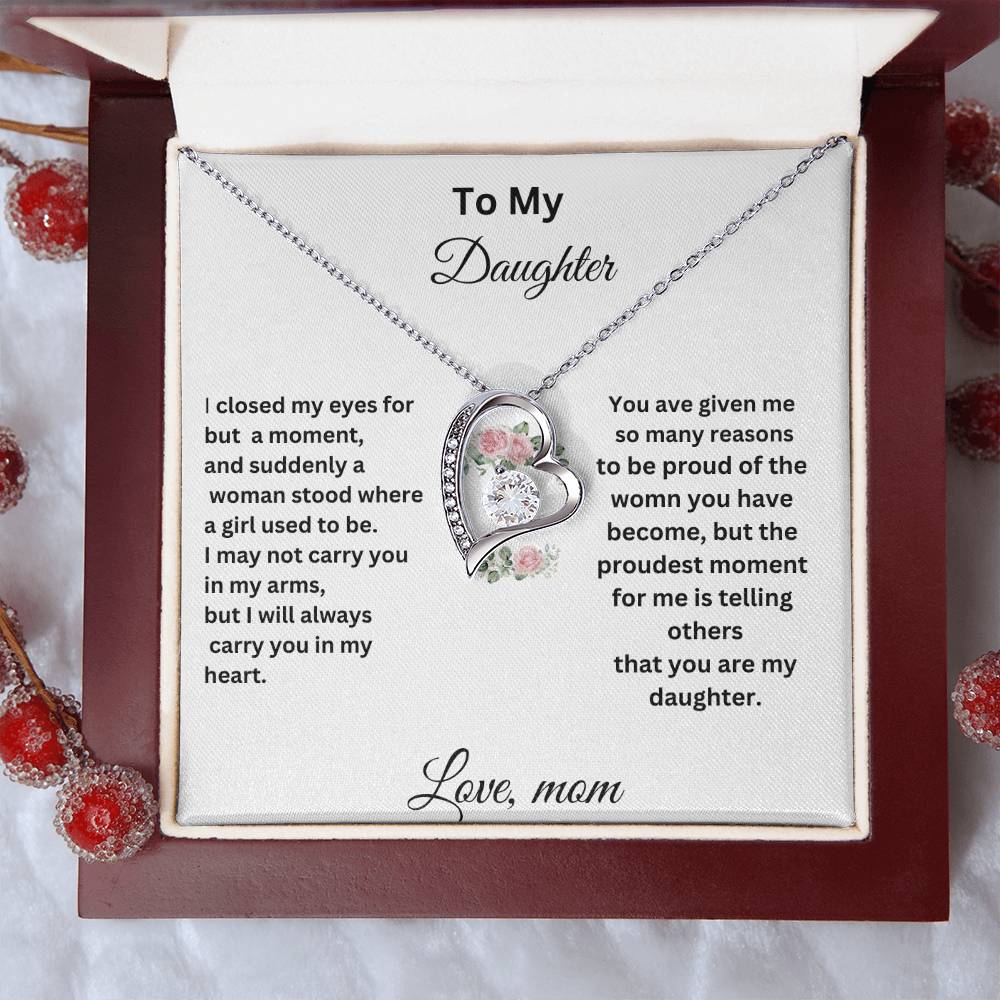 For My Daughter Forever Necklace