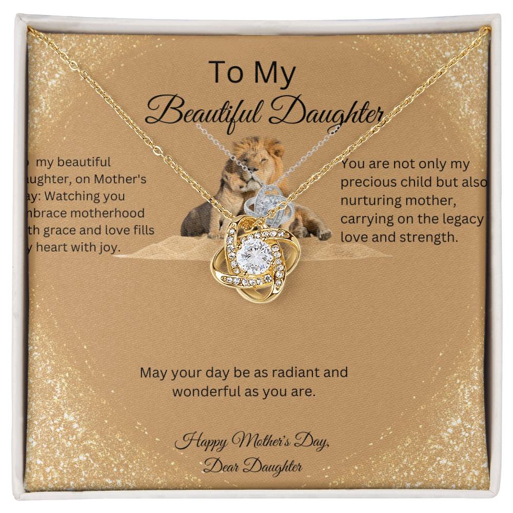 Daughter Love Knot Necklace