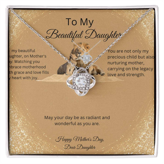 Daughter Love Knot Necklace