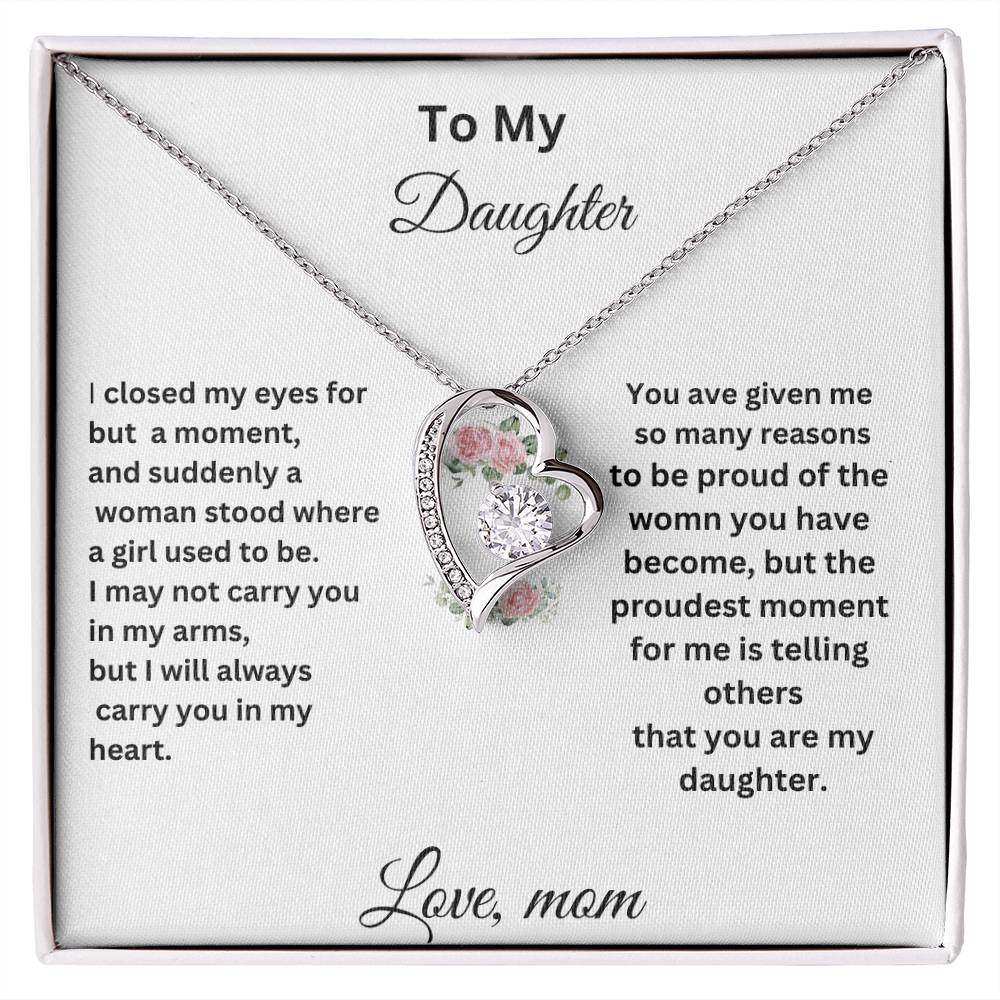 For My Daughter Forever Necklace