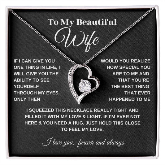 To My Beautiful Wife I love You Necklace