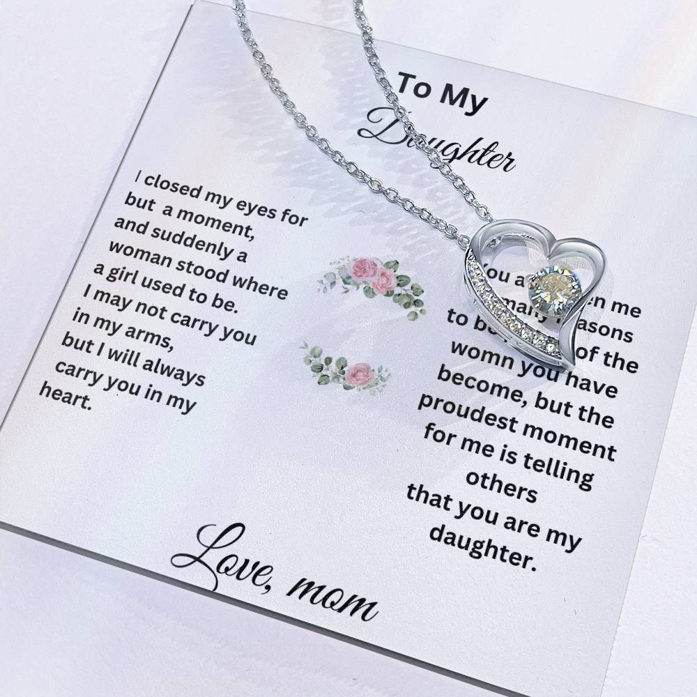 For My Daughter Forever Necklace