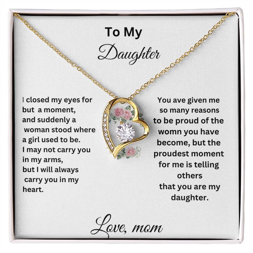 For My Daughter Forever Necklace