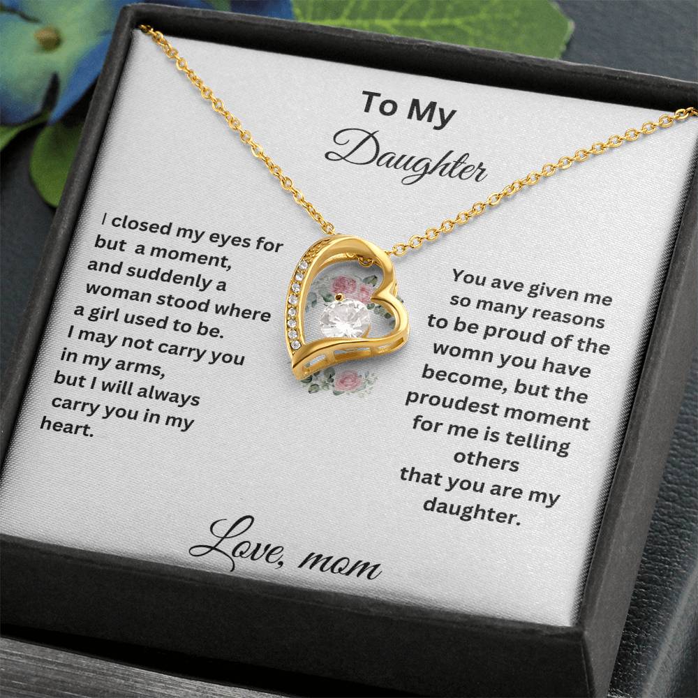 For My Daughter Forever Necklace