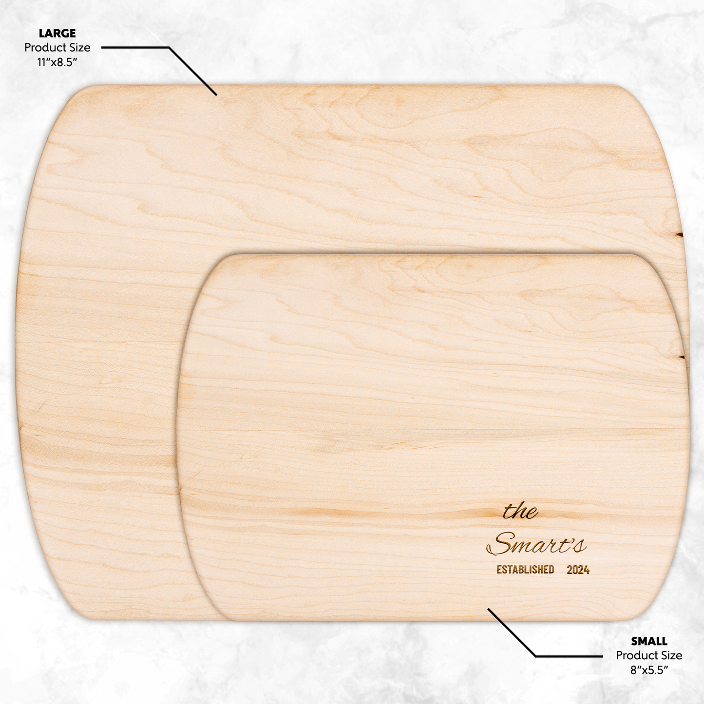 Personalized Family Name Wooden Cutting Board