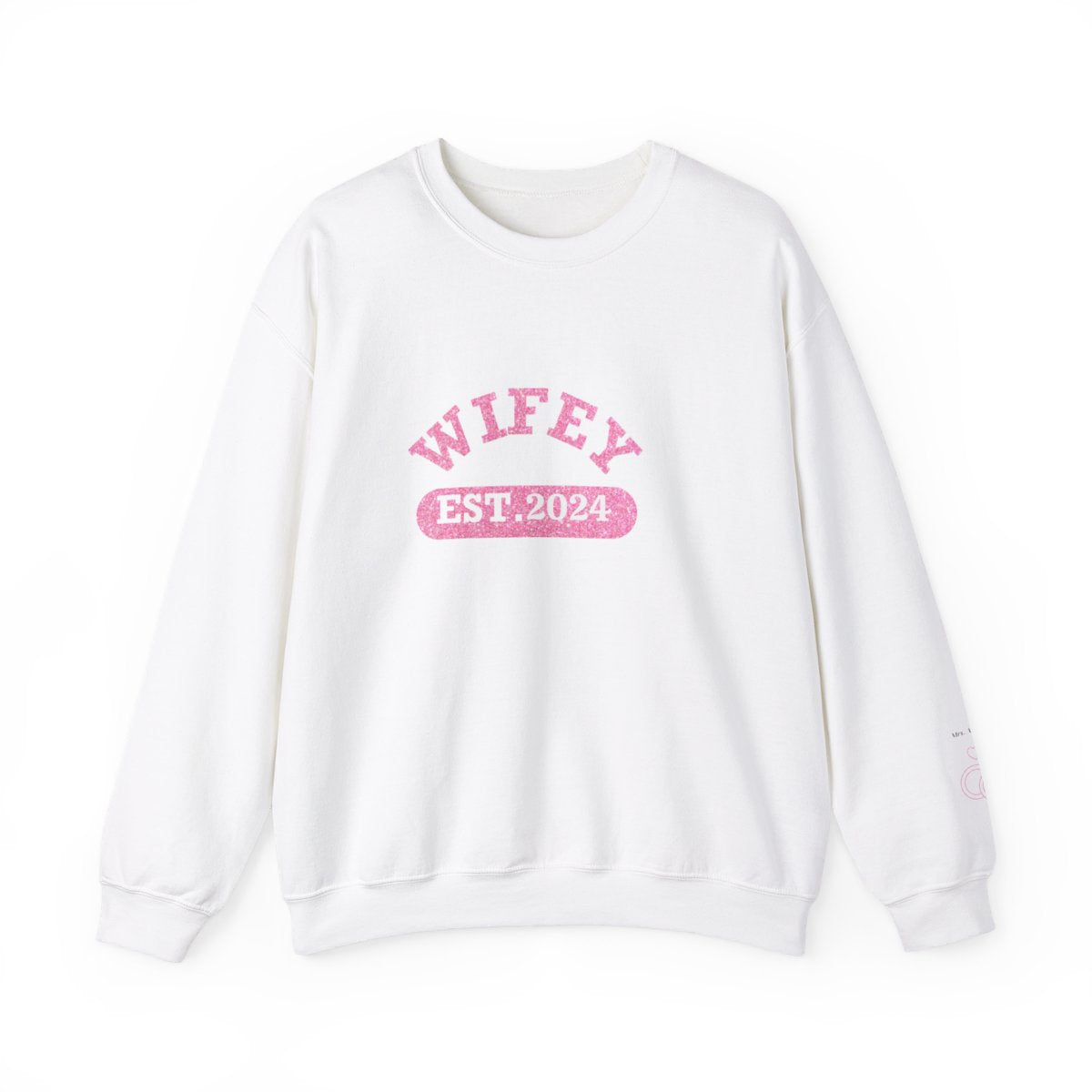 Personalized Wifey Crewneck Sweatshirt